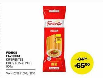Atomo Conviene Fideos Favorita oferta