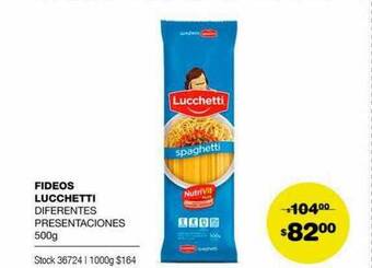 Atomo Conviene Fideos Lucchetti oferta