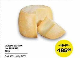 Atomo Conviene Queso Sardo La Paulina oferta