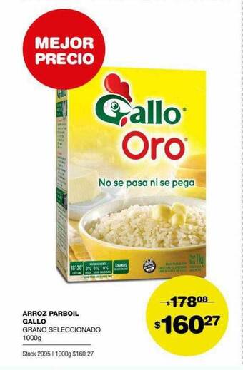Atomo Conviene Arroz Parboil Gallo oferta