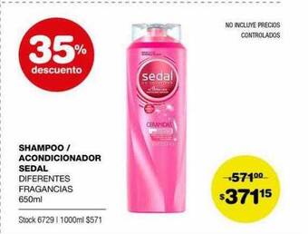 Atomo Conviene Shampoo Acondicionador Sedal 35% Descuento oferta