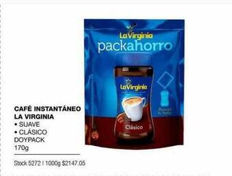 Atomo Conviene Café Instantáneo La Virginia oferta