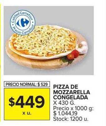 Carrefour Market Pizza De Mozzarella Congelada oferta