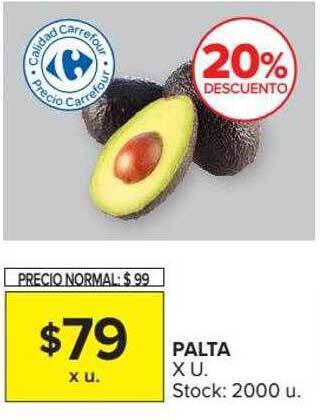 Carrefour Market Palta 20% Descuento oferta