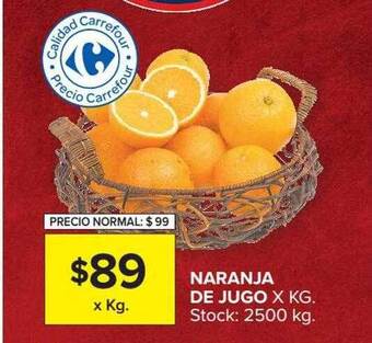 Carrefour Market Naranja De Jugo oferta