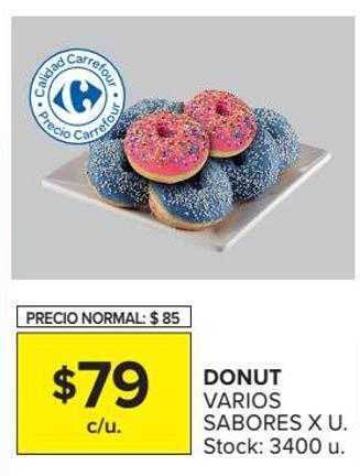 Carrefour Market Donut Varios Sabores oferta