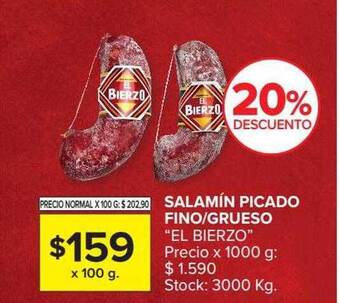 Carrefour Market Salamín Picado Fino Grueso oferta