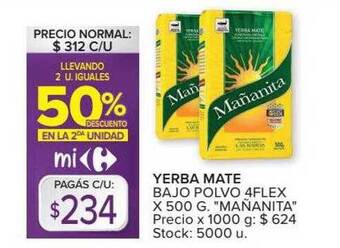 Carrefour Market Yerba Mate Bajo Polvo 4flex oferta