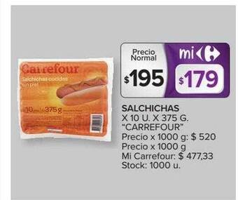 Carrefour Market Salchichas oferta