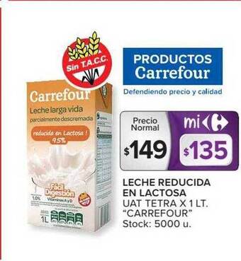 Carrefour Market Leche Reducida En Lactosa Uat Tetra oferta