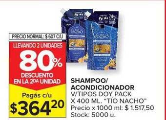 Carrefour Market Shampoo Acondicionador V Tipos Doy Pack oferta