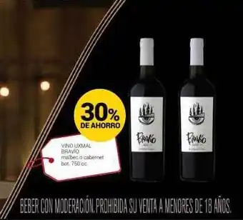 Supermercados Vea Vino Uxmal Bravio Malbec O Cabernet oferta