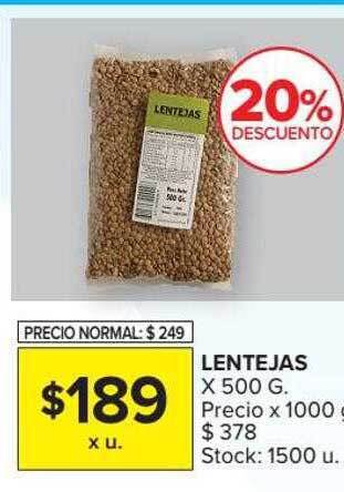 Carrefour Lentejas 20% Descuento oferta