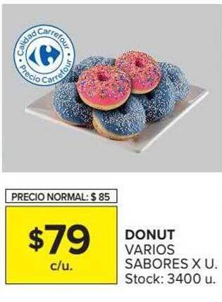Carrefour Donut Varios Sabores oferta