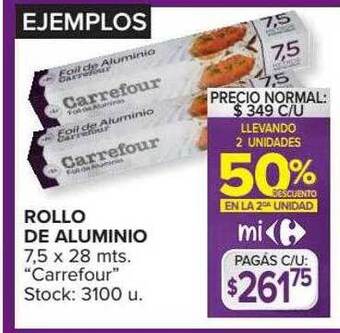 Carrefour Rollo De Aluminio oferta