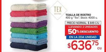 Carrefour Toalla De Rostro oferta