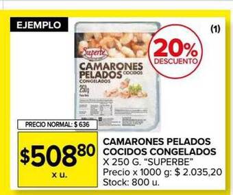 Carrefour Camarones Pelados Cocidos Congelados oferta