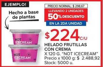 Carrefour Helado Frutillas Con Crema oferta