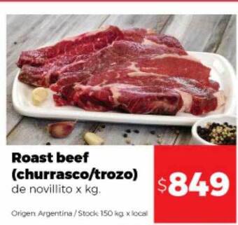 Disco Roast Beef Churrasco Trozo oferta