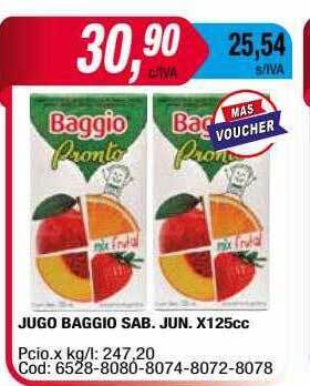 Maxiconsumo Jugo Baggio Sab. Jun. oferta