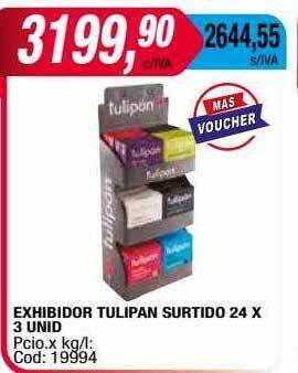 Maxiconsumo Exhibidor Tulipan Surtido oferta