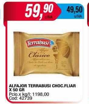 Maxiconsumo Alfajor Terrabusi Choc. Fliar oferta