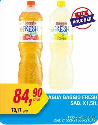 Maxiconsumo Agua Baggio Fresh Sab. oferta