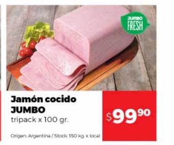 Disco Jamón Cocido Jumbo Tripack oferta