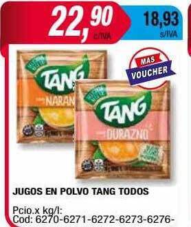 Maxiconsumo Jugos En Polvo Tang Todos oferta