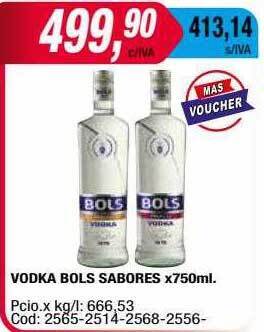 Maxiconsumo Vodka Bols Sabores X750ml oferta