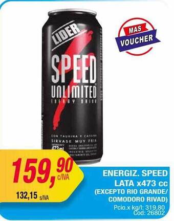 Maxiconsumo Energiz. Speed Lata X473 Cc oferta