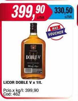 Maxiconsumo Licor Doble V X 1 Lt. oferta