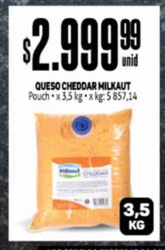 Makro Queso Cheddar Milkaut oferta