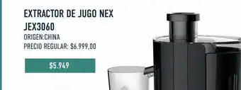 Jumbo Extractor De Jugo Nex Jex3060 oferta