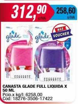 Maxiconsumo Canasta Glade Full Liquida X 50ml oferta