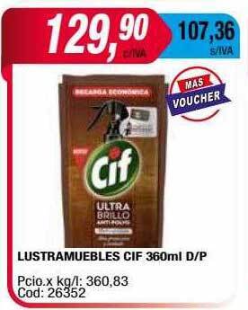 Lustramuebles Cif 360ml D-p