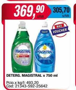 Maxiconsumo Deterg. Magistral X 750ml oferta