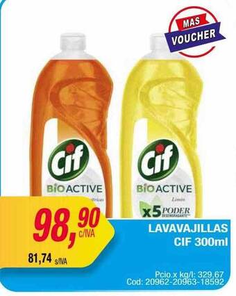 Maxiconsumo Lavavajillas Cif 300ml oferta
