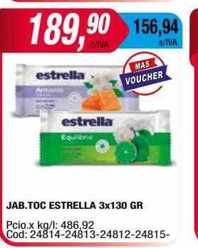 Maxiconsumo Jab.toc Estrella 3 X 130 Gr oferta