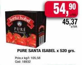 Maxiconsumo Pure Santa Isabel X 520 Grs. oferta