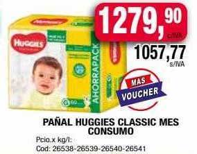 Maxiconsumo Pañal Huggies Classic Mes Consumo oferta
