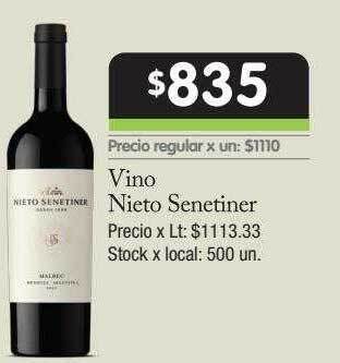 Jumbo Vino Nieto Senetiner oferta