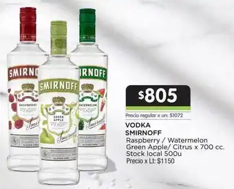 Jumbo Vodka Smirnoff oferta