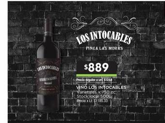 Jumbo Vino Los Intocables oferta