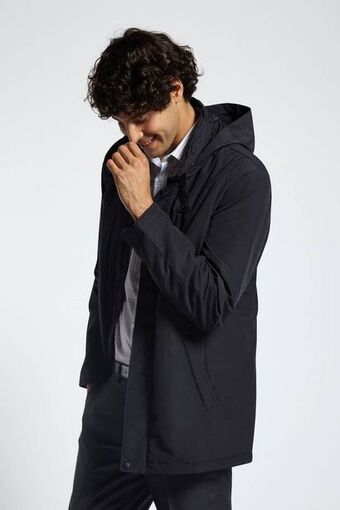 Macowens Campera de microfibra azul marino oferta