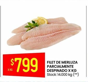 Changomas Filet de merluza parcialmente despinado x kg oferta