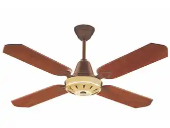 DRicco Ventilador techo abon garden dex444cc dorado madera caoba oferta