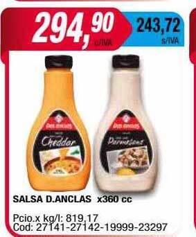 Maxiconsumo Salsa D Anclas oferta