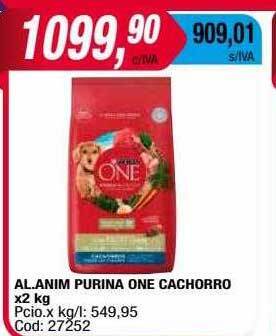 Maxiconsumo Al Anim Purina One Cachorro oferta