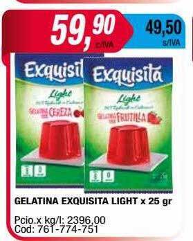 Maxiconsumo Gelatina Exquisita Light oferta
